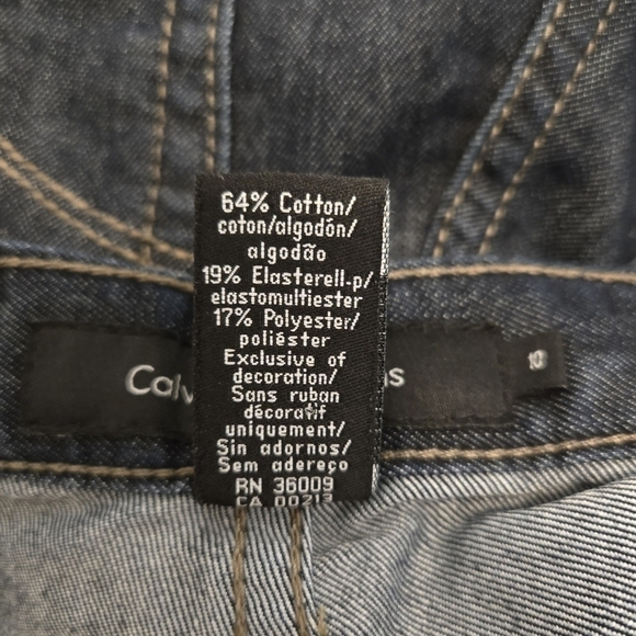 Calvin Klein Wide Leg High Rise Women's Jeans Size 10 - Picture 8 of 16